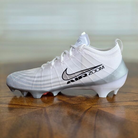 Nike Vapor Elite 1 Football Cleats White Metallic Silver Men’s Size 9 FB3288-100 - Picture 10 of 15